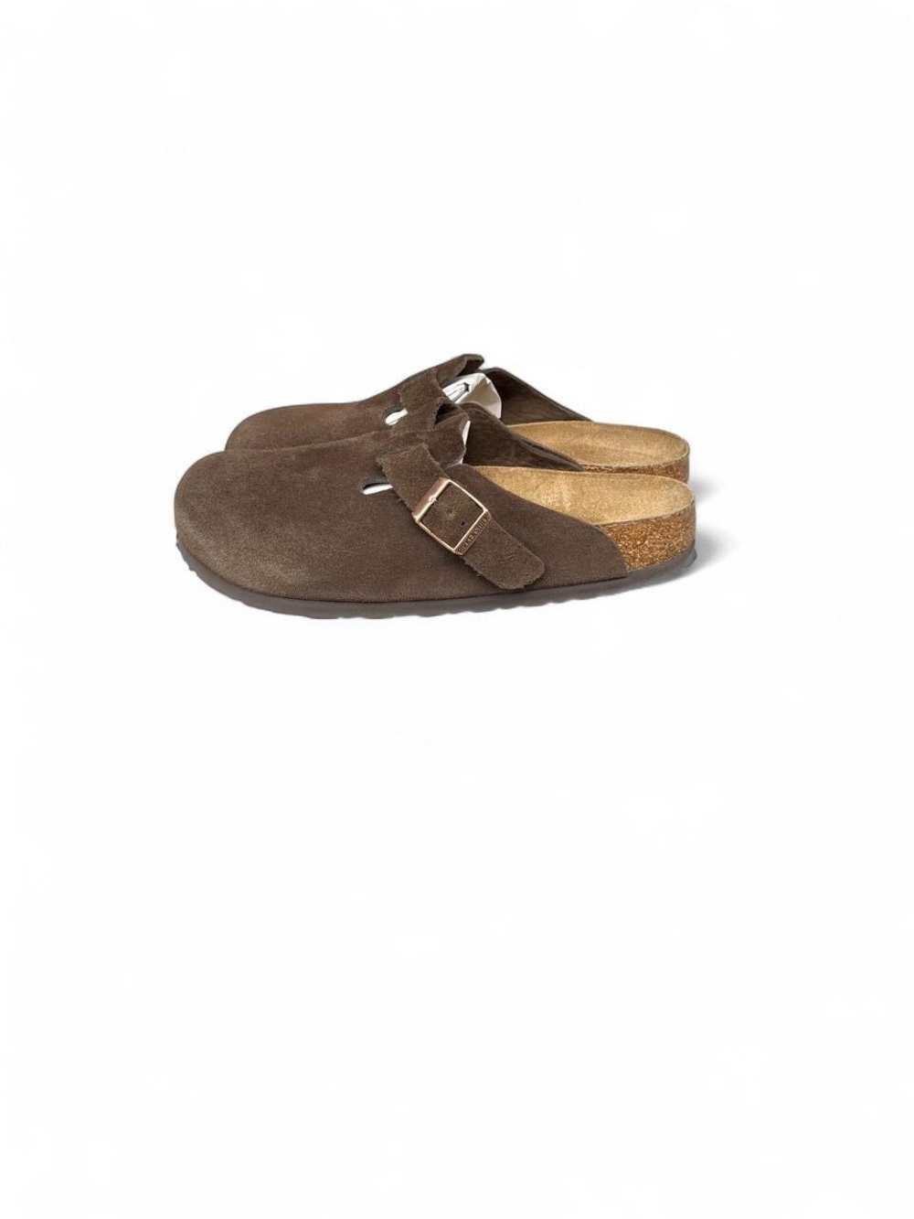 Birkenstock Boston Soft Footbed Mocha Brown Suede Clogs EU 40 Womens  9 Mens 7 R - Picture 6 of 8